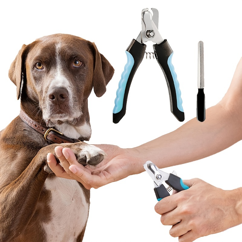 

Large Pet, Dog & Cat Nail Clippers And Trimmers With Quick Safety Guard To Avoid Over-cutting Toenail, Grooming Razor Sharp Blades & Nail File Grooming Tool For Pets
