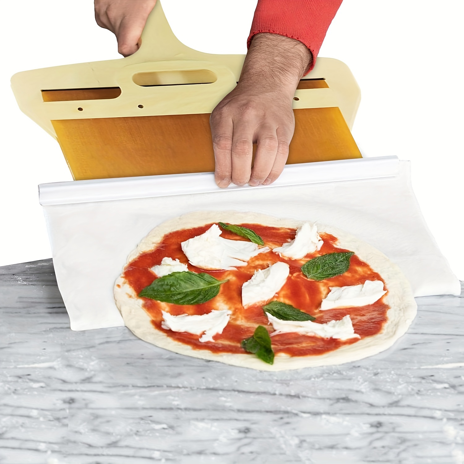 1pc, Sliding Pizza Peel, Pala Pizza Scorrevole, Pizza Peel Transfers Pizza  Perfectly, Non-Stick Pizza Peel Shovel With Handle, Pizza Spatula Paddle Fo