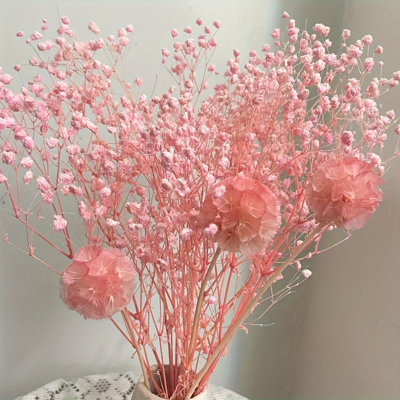 Wumudidi Ramo de flores secas de rosas naturales, ramo de flores secas,  flores eternas para decoración de boda, hogar, bricolaje, 1 ramo de 10  tallos