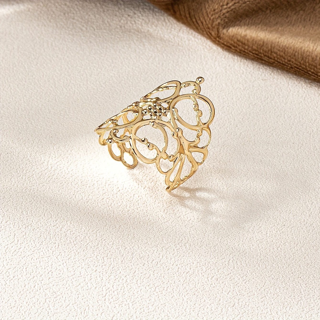 Minimalist Hollow Open Ring for Casual Attire or Parties