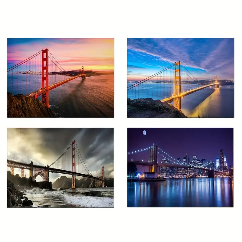 San Francisco Golden Gate Bridge Picture Stretched Poster - Temu