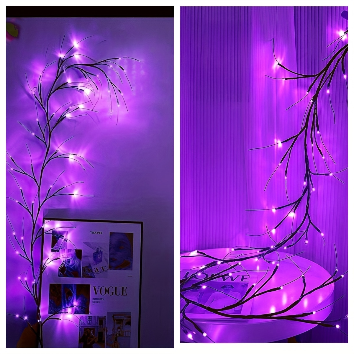 Led Halloween Willow Vine Twig Garland Battery Operated For - Temu