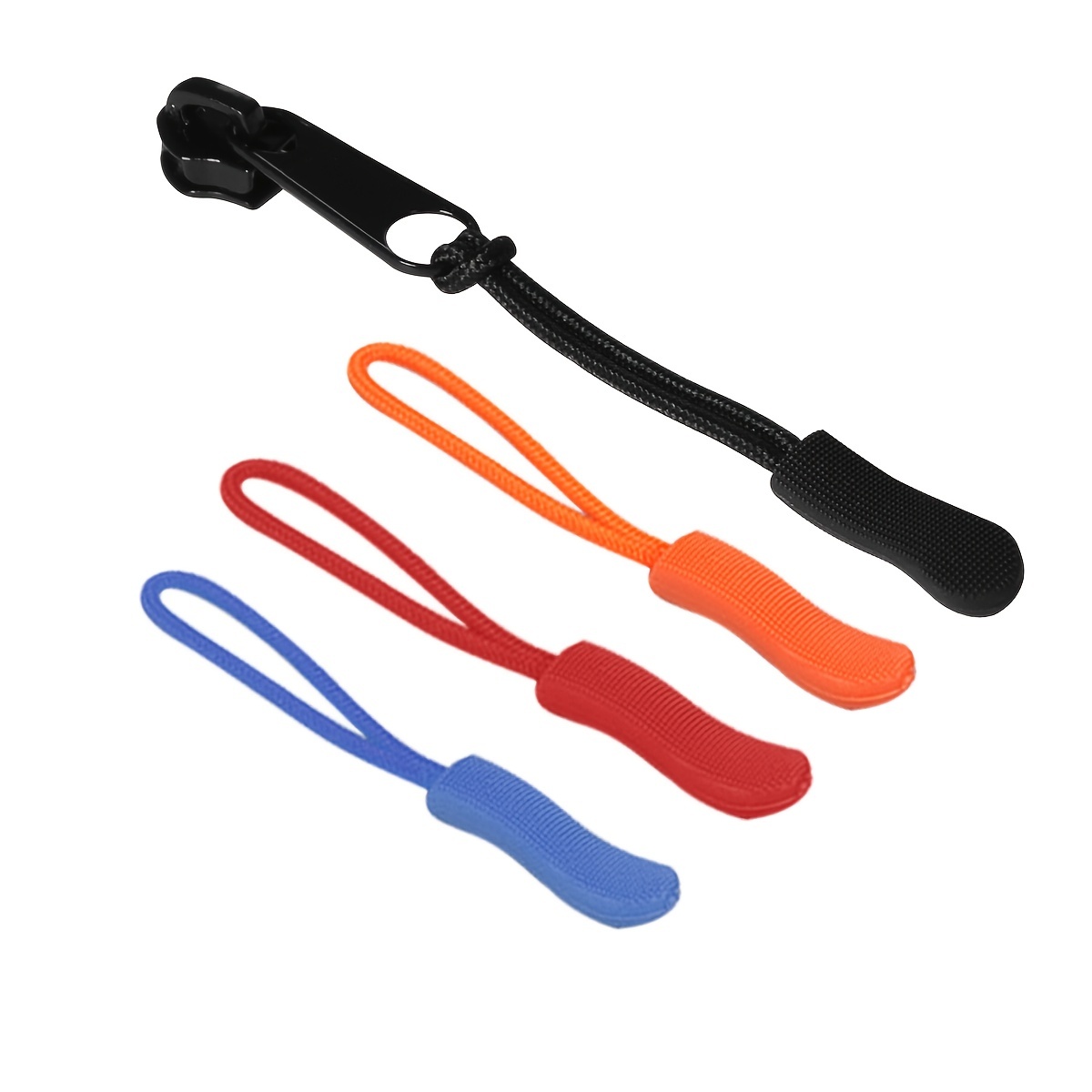  Luminous Zipper Pull,Zipper Extender, Replacement Glow In  The Dark Night Zipper Pull Head, U Shape Tab Tags Extension Cord Fixer For  Luggage,Backpacks,Jackets,Purses,Handbags Clothing 6 Color