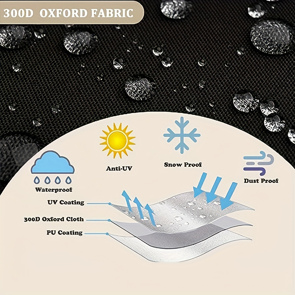 1pc Winter Outdoor Schneemobil Abdeckung Universal Wasserdicht Staubdicht  Anti-UV Multifunktionsanhänger Schlittenabdeckung Rasenmäher Abdeckung