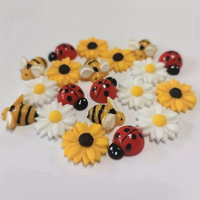 20 Pcs R sine Marguerite Tournesol Abeille Coccinelles Temu Canada