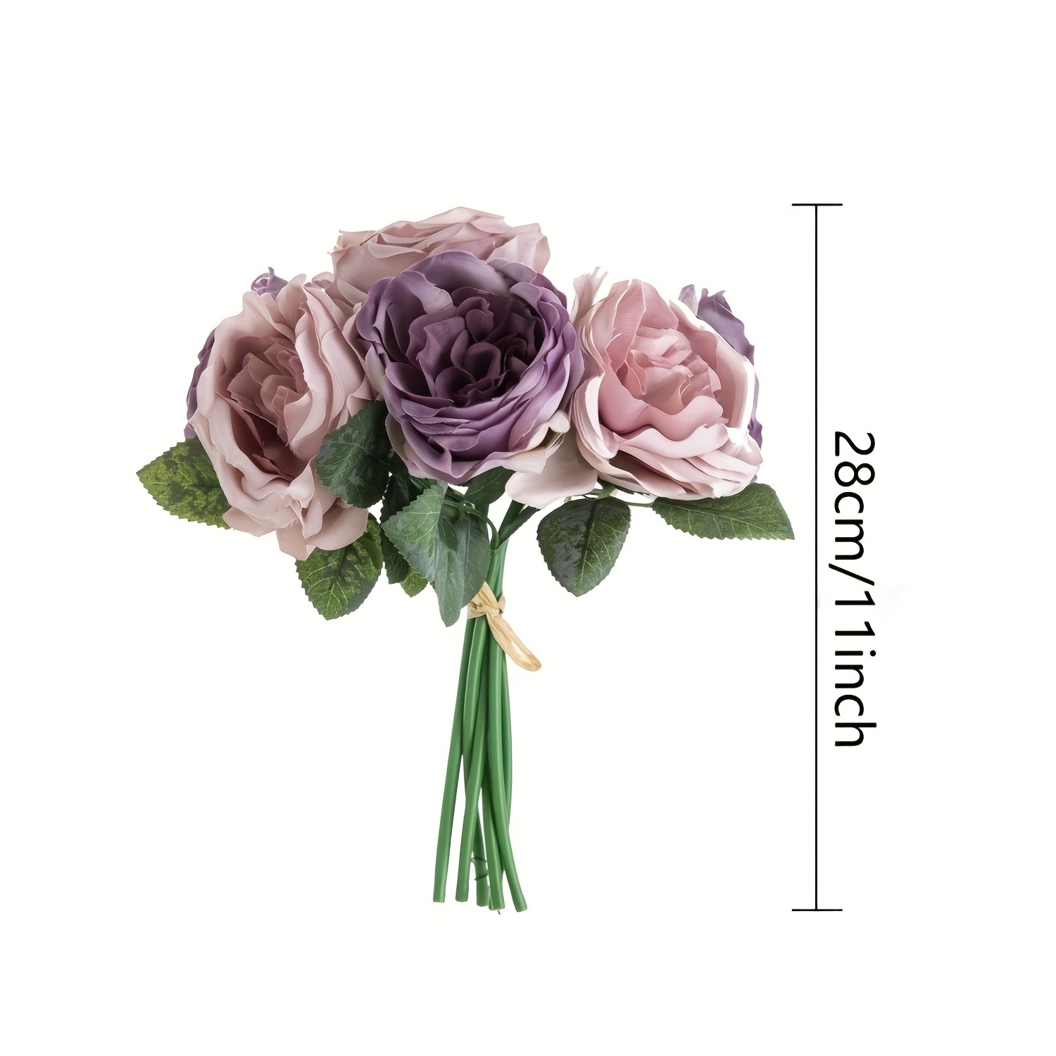 Retro Artificial Rose Bouquet Real Touch Fake Flowers Flower - Temu