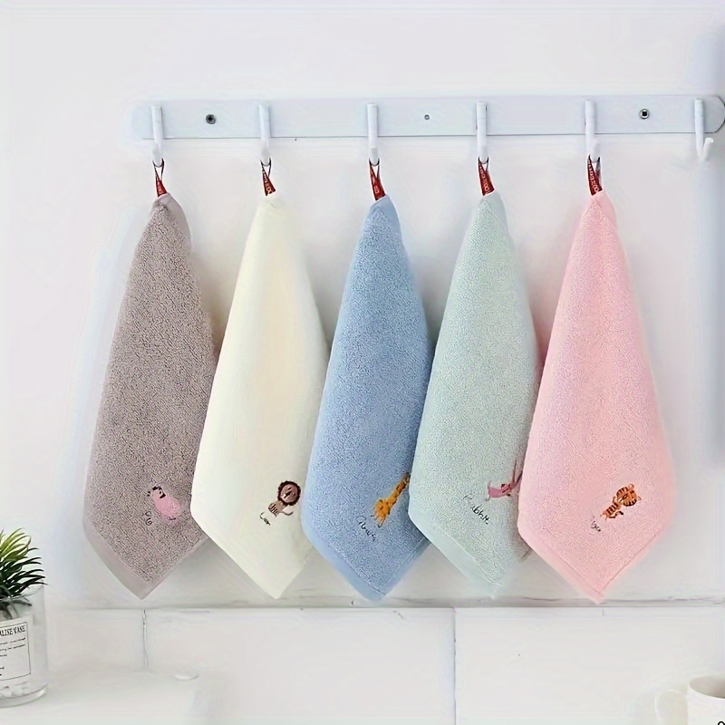 Soft Cotton Embroidered Hand Towel And Bath Towel Set - Temu