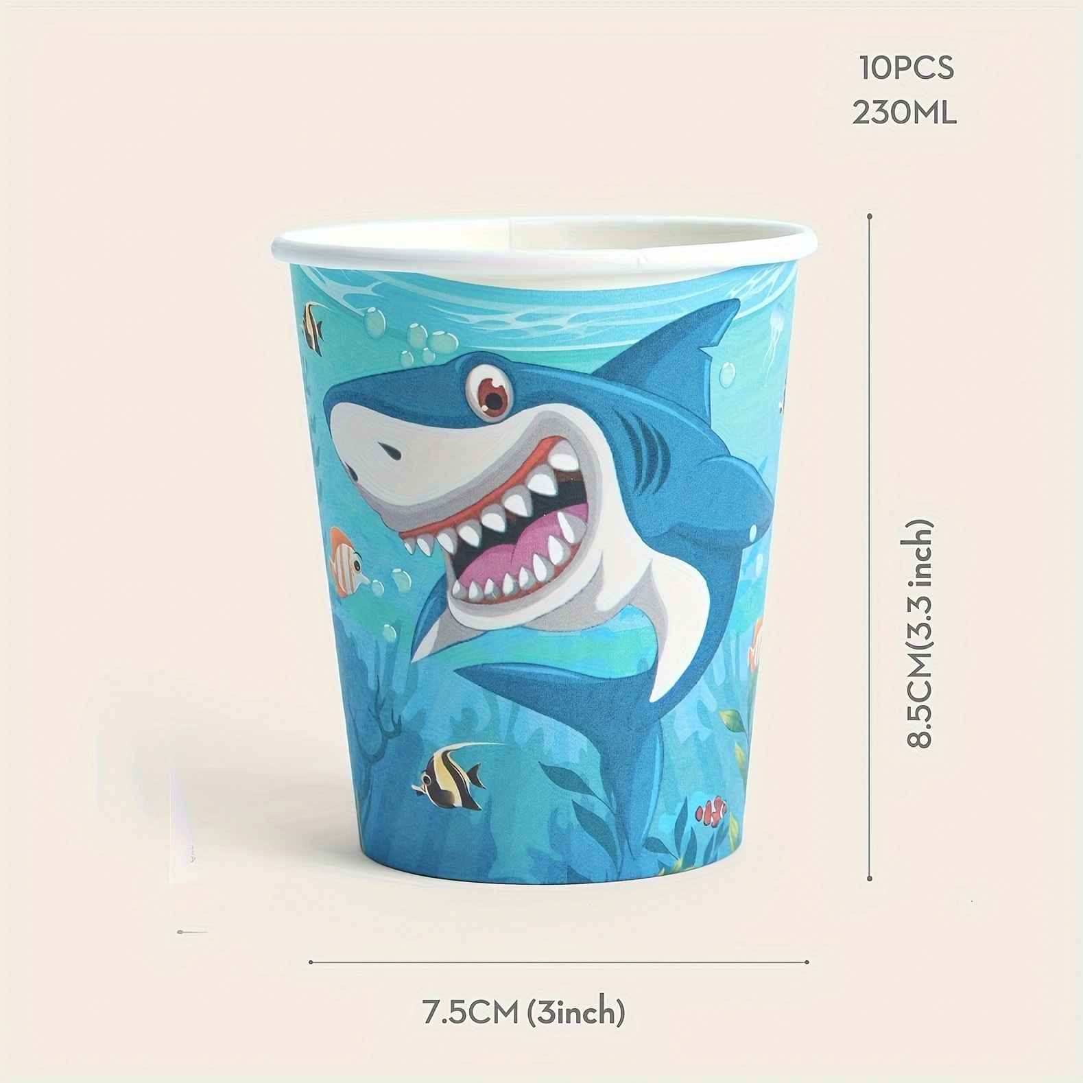 Shark Party Plates Napkins Cups Shark Party Supplies - Temu