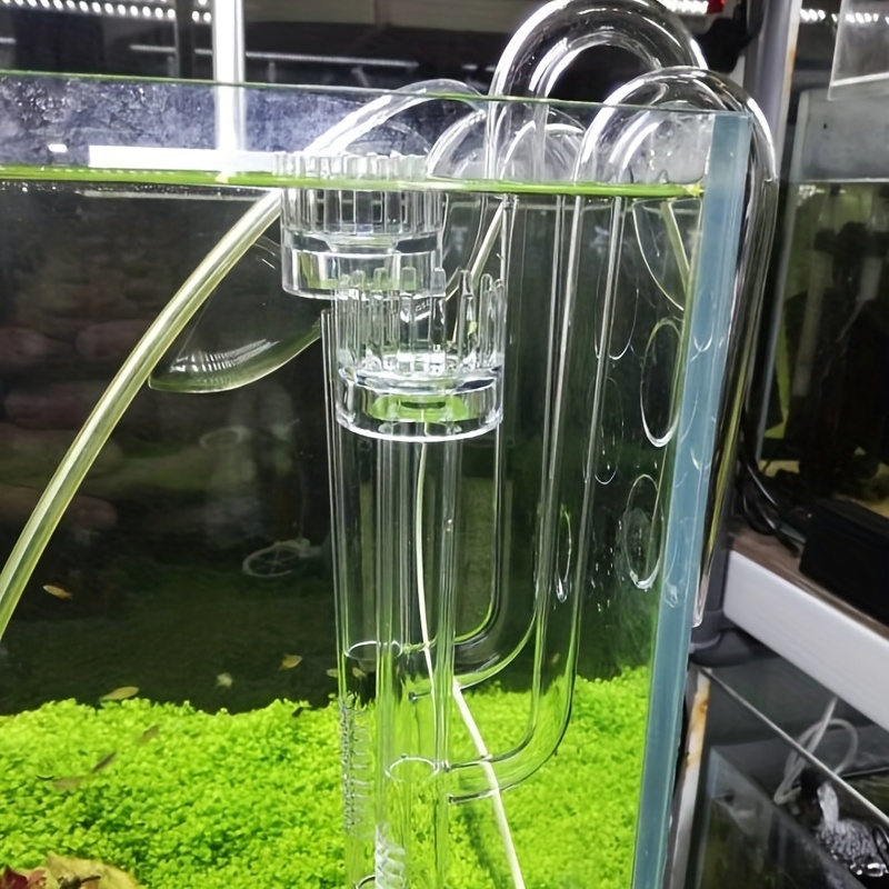 1Set Aquarium Skimmer Acrylic Lily Pipe Spin Surface Degreasing Filter Fish  Tank