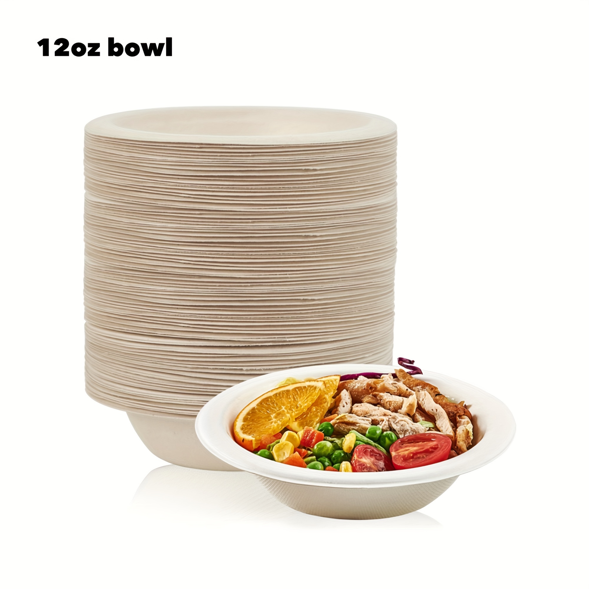 50pcs 6/7/10inch Disposable Thickened Paper Plates, Disposable Bulk Paper  Plates, Perfect Food Containers For Snacks, Salads For Family Dinner Parties