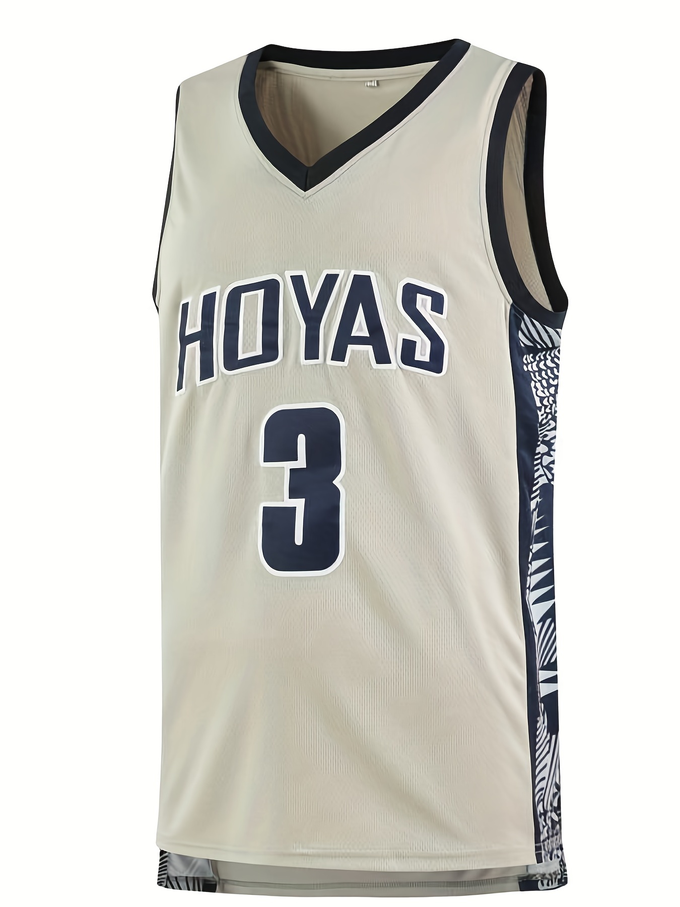 Child Youth Iverson #3 Georgetown Hoyas Basketball Jersey Kids Stitched  Gray