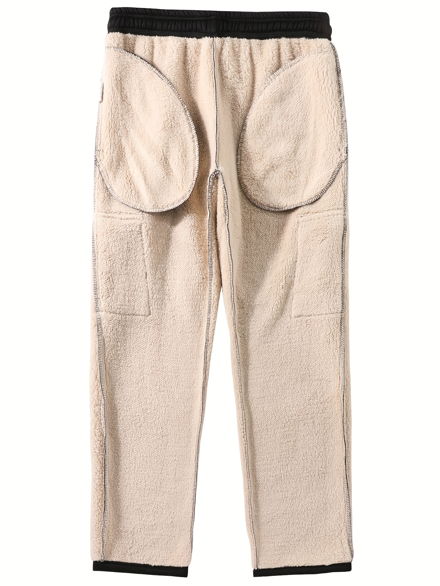 Men's Winter Warm Fleece Lined Cargo Pants Outdoor Sports - Temu Norway