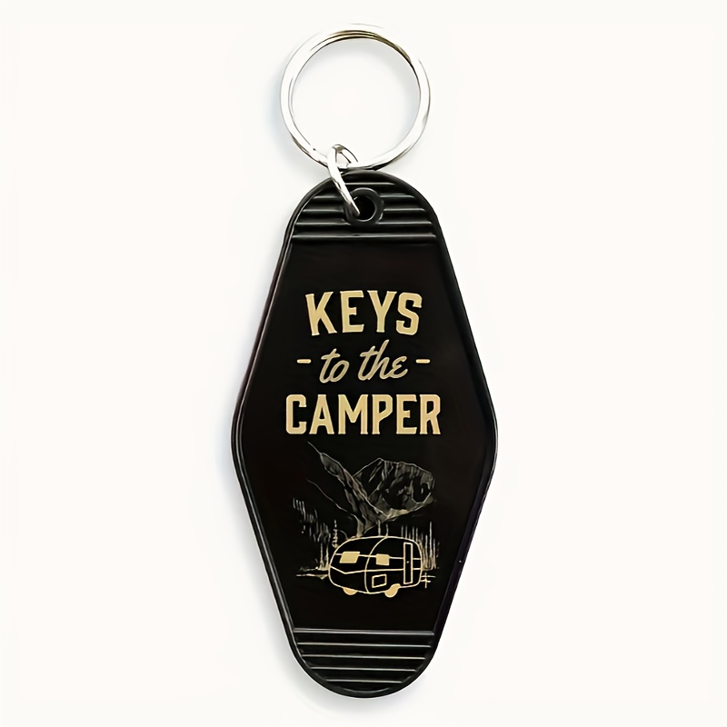 

1pc Vintage Key Ring Fashion Letter Keychain For Camping Souvenirs Gift