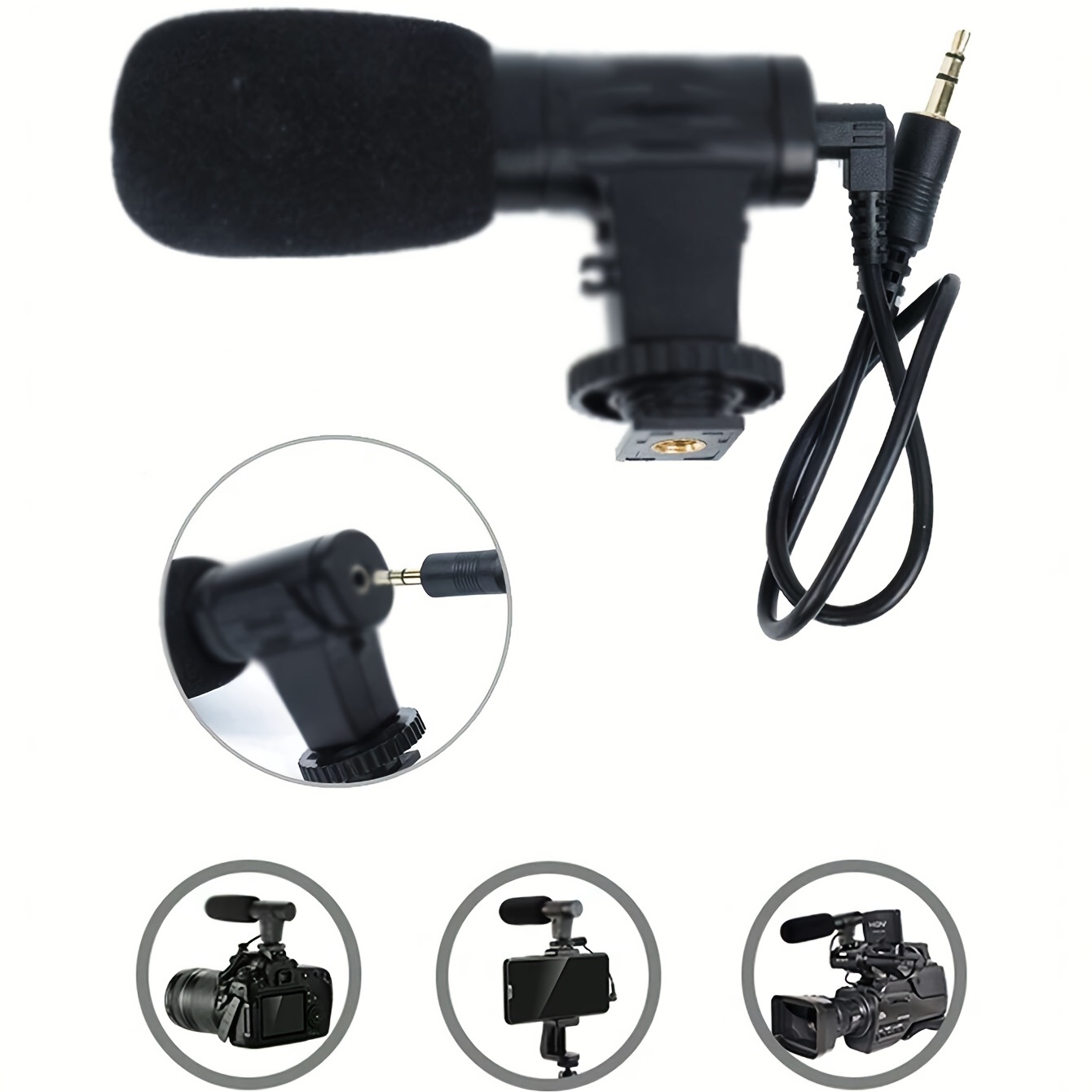 Smartphone Microphone Light Kit Portable Mobile Phone Tripod - Temu