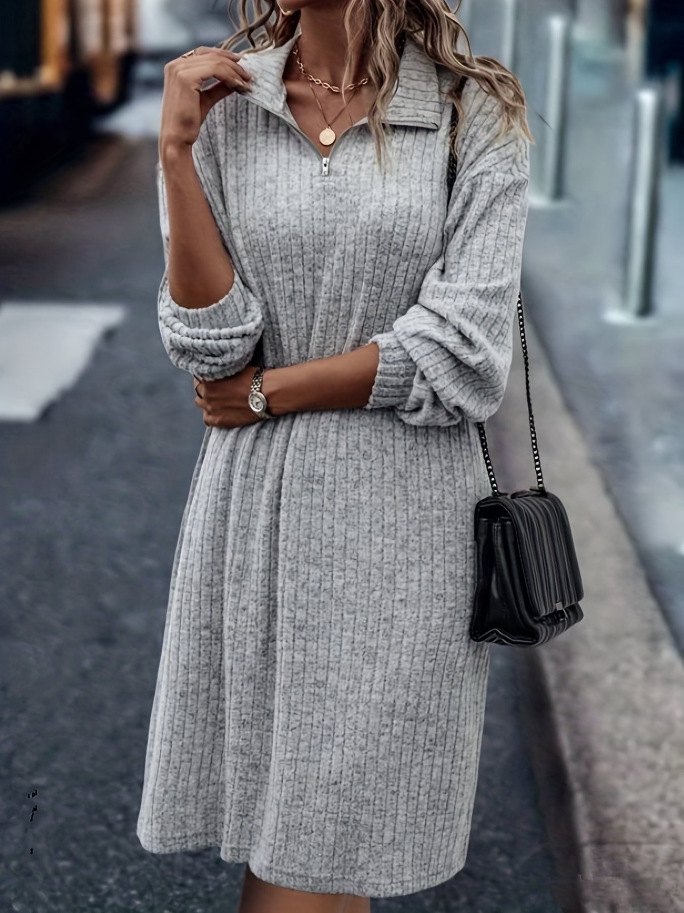 Long knit hotsell dress outfit