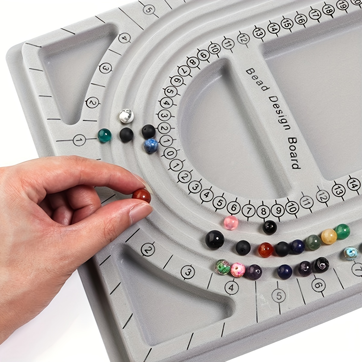 DIY Beading Design Tray For Bracelets Necklaces Shaping And Measuring Jewelry  Making Tools