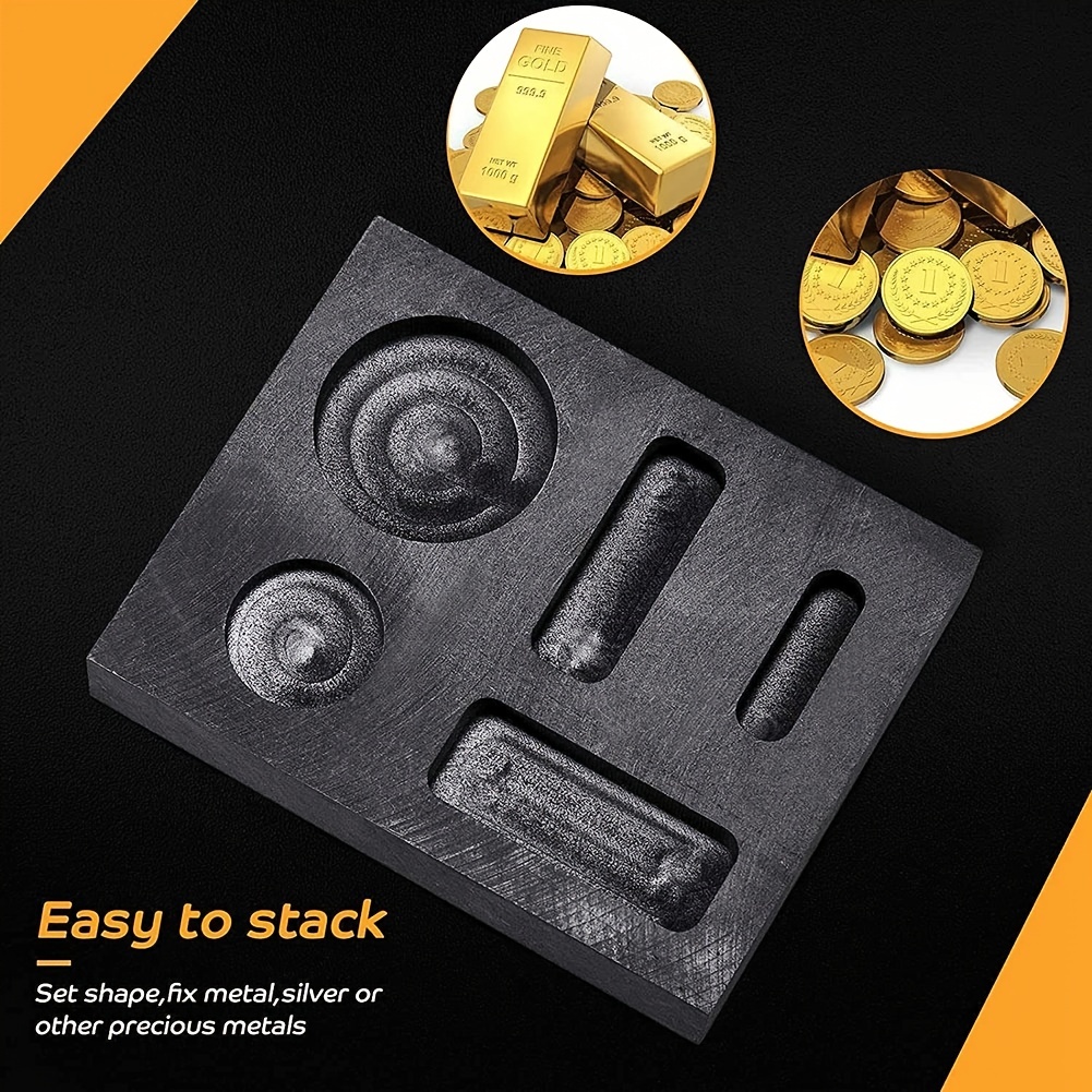 Coin Combo Mould Ingot Casting Molds Smelting Graphite Crucible Metal