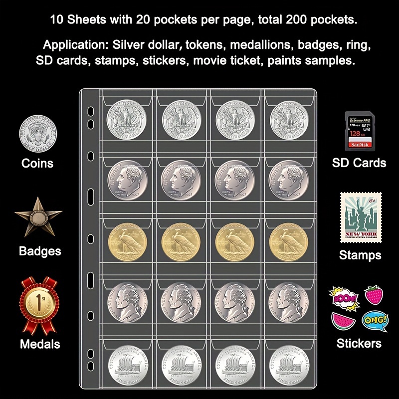 Coin Collection Supplies Pages for Collectors