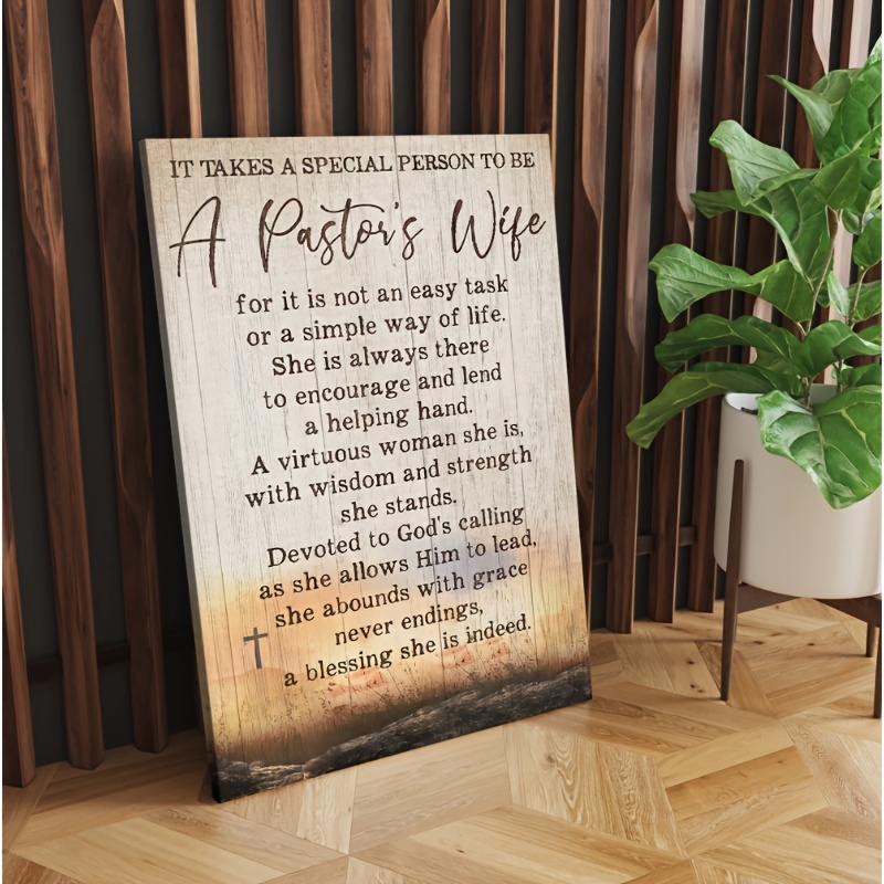 Quote Canvas Painting Takes A Special Person A Pastor's Wife - Temu