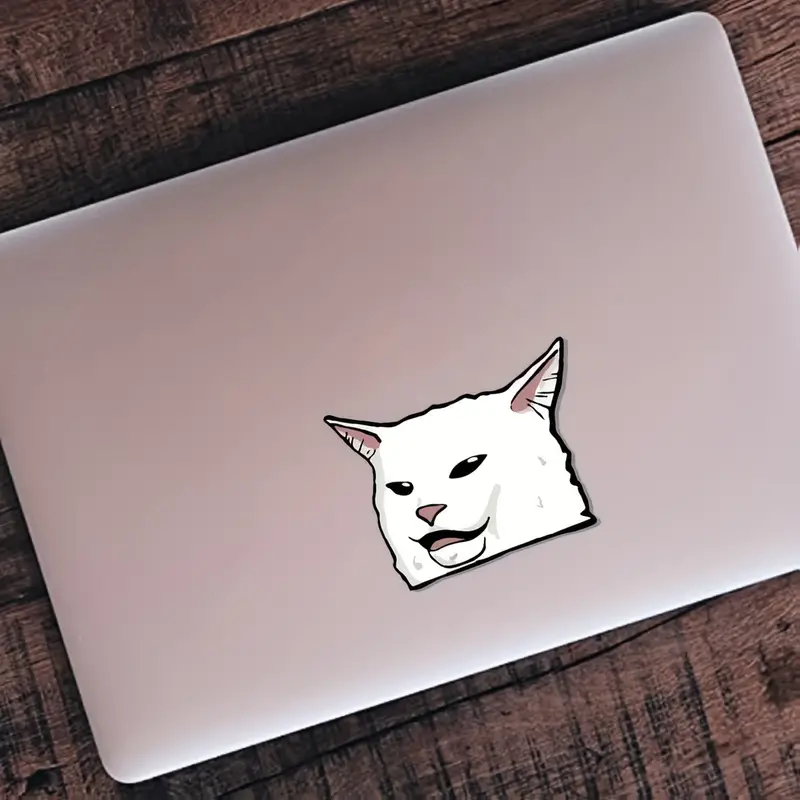 The Cat Meme Smudge Vinyl Lovely Animal Decal For Car Window Loptop Decoration Car Accessories For Women Men And Baby