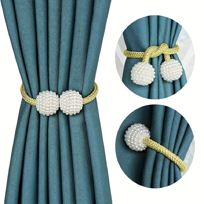 Magnetic Curtain Tieback Curtain Clips Rope Back Curtain Holders