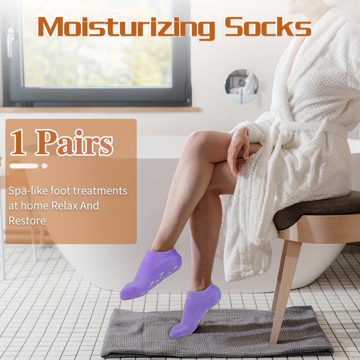 Moisturizing Spa Gel Socks Gel Spa Socks Softening Dry - Temu