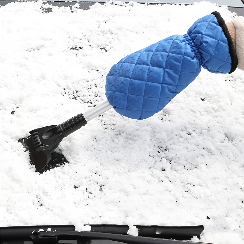 Car Snow Shovel Small Snow Scraper Warm Gloves Antifreeze - Temu