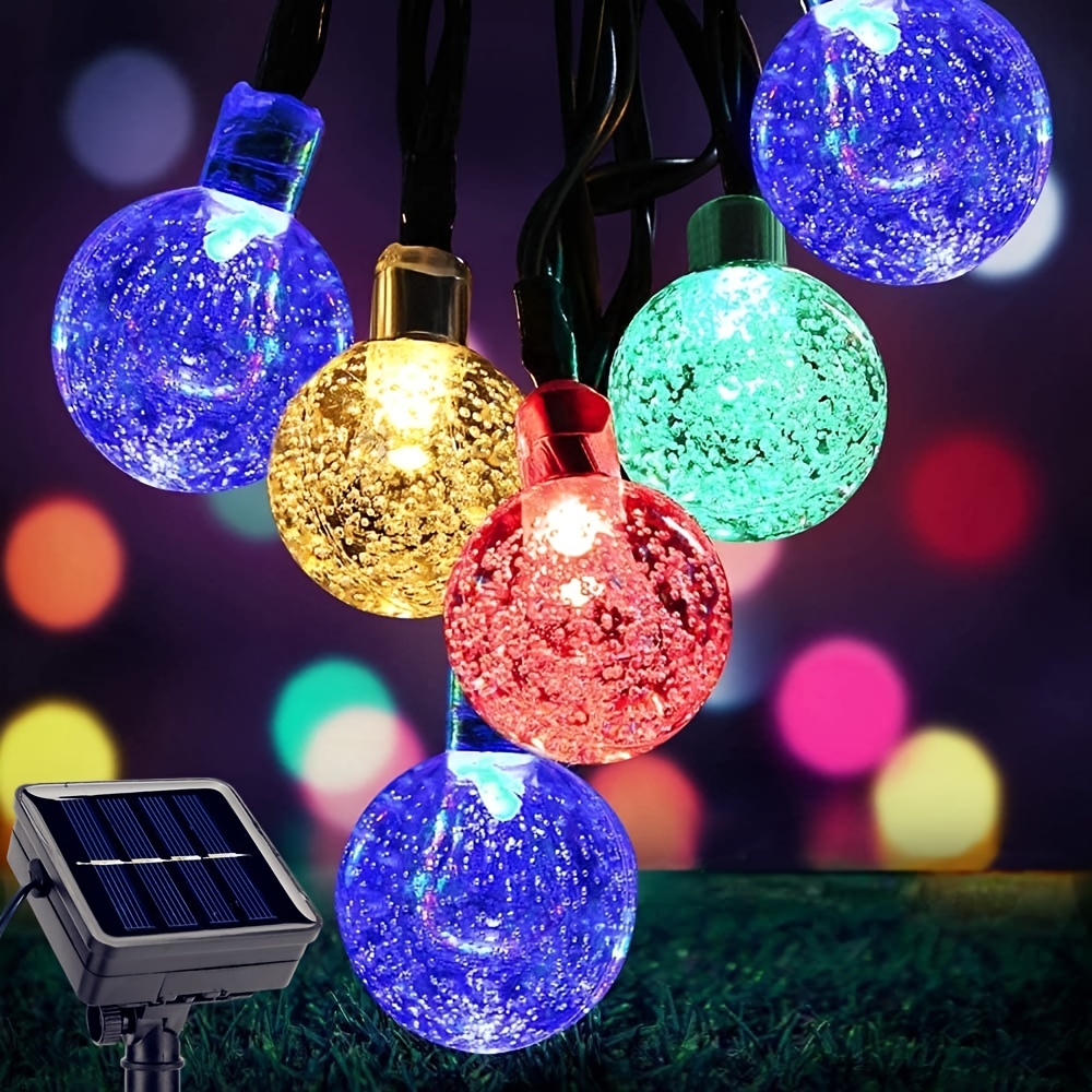 crystal solar garden lights