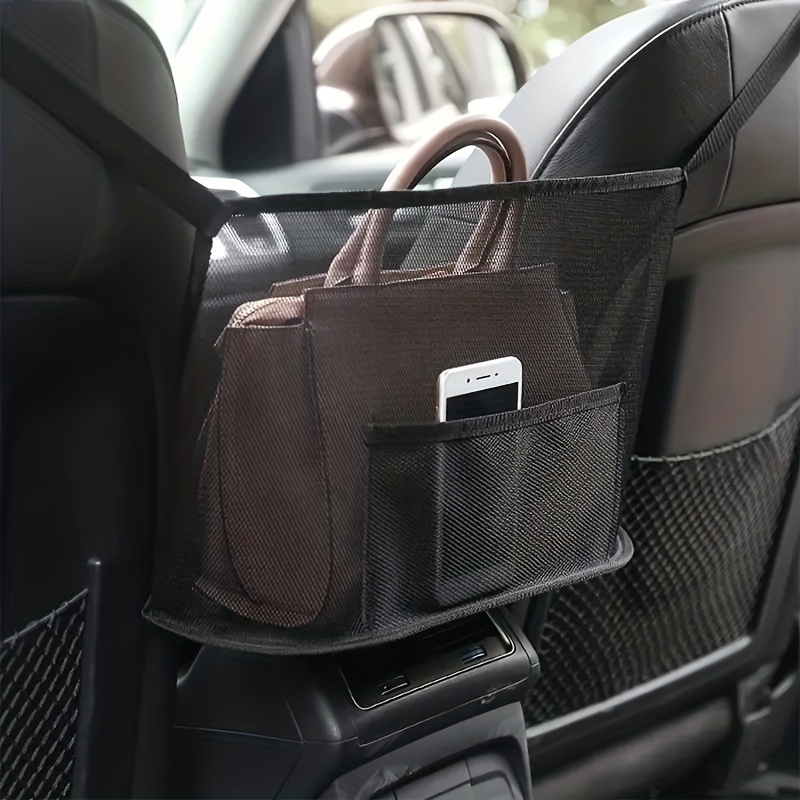 Car Purse Handbag Holder Between Seats Diamond Car Seat Back Organizer  Large Capacity Storage