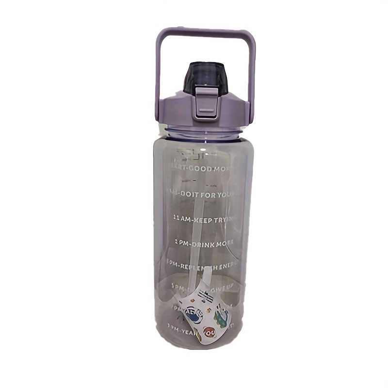 Plastic Sports Water Bottle Portable Large Capacity 1 liter Motivational Water  Bottle for Girls Children School Gym Fitness