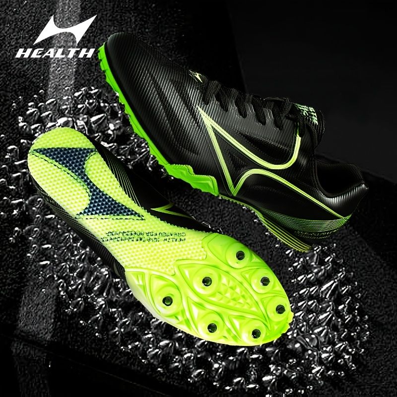  HHEALTH Track Spike Running Sprint Full-Foot Carbon Fiber  Board Shoes Track and Field Mesh Breathable Lightweight Professional  Athletic