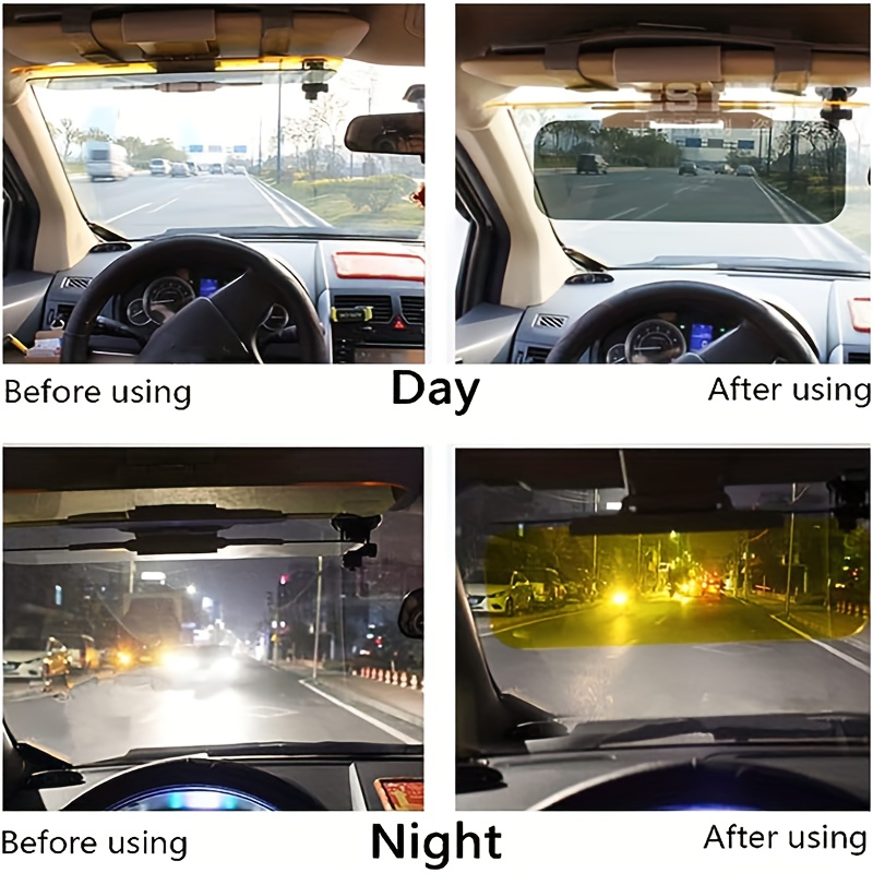 Auto Anti-Fernlicht Anti-Blendung Auto Sonnenblende, Tag Und Nacht  Dual-Use-Brille, Fahrer Anti-Blendung Blendungsschutz