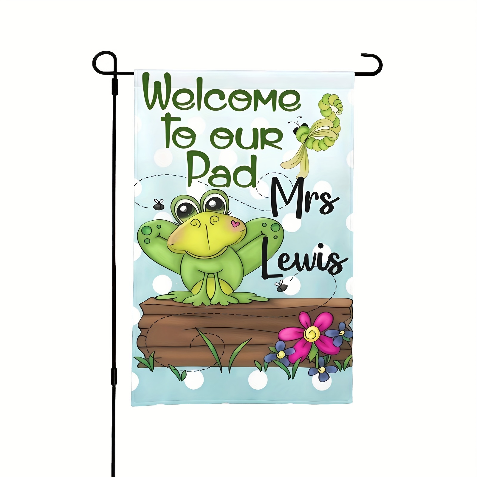 Spring Garden Flag Frog Gift Garden Flag Frog Lover Gift - Temu