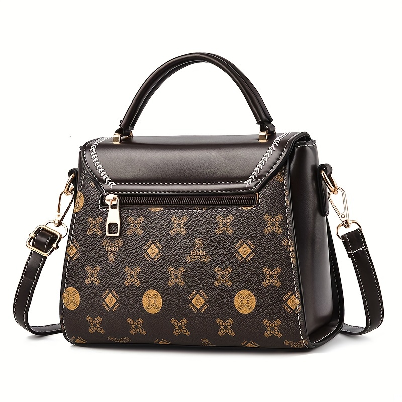 Louis Vuitton Monogram Canvas Leather Small Top Handle Satchel Carryall  Flap Bag