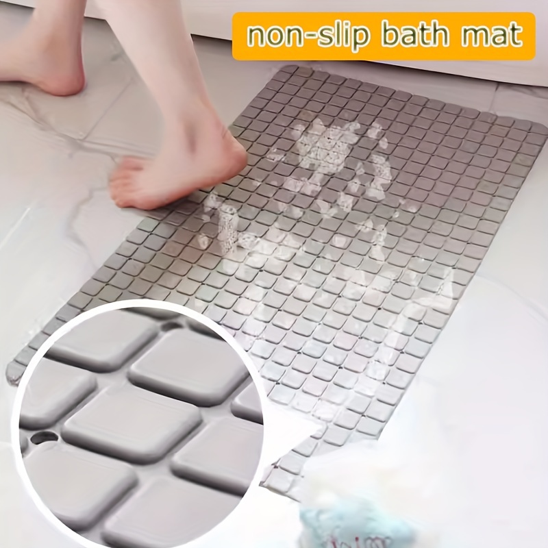 Foot Massage Shower Mat Non Slip Round Bathroom Suction Cups Bath PVC  Rubber UK