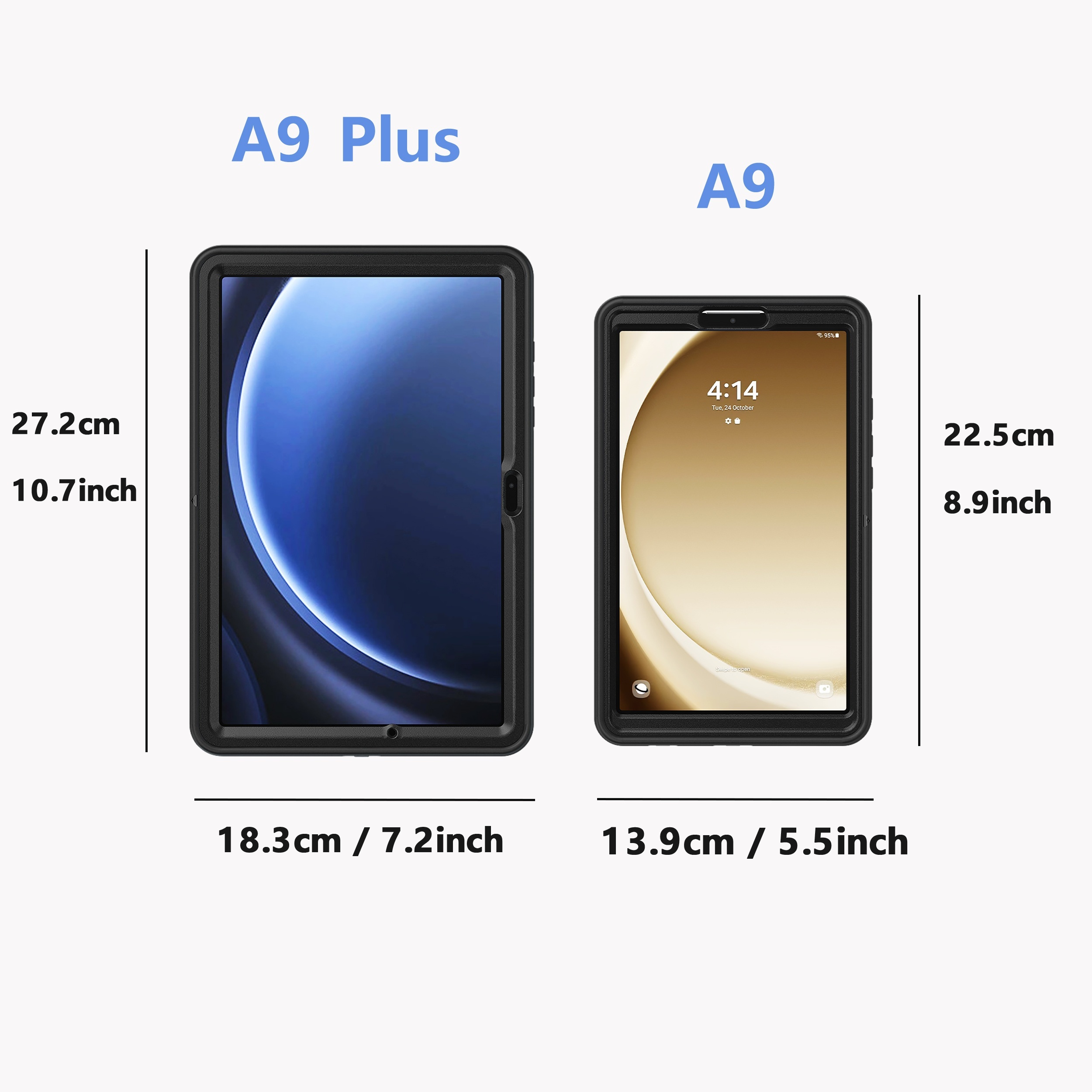 Case For Galaxy Tab A9/a9 Plus three Layers Fully - Temu