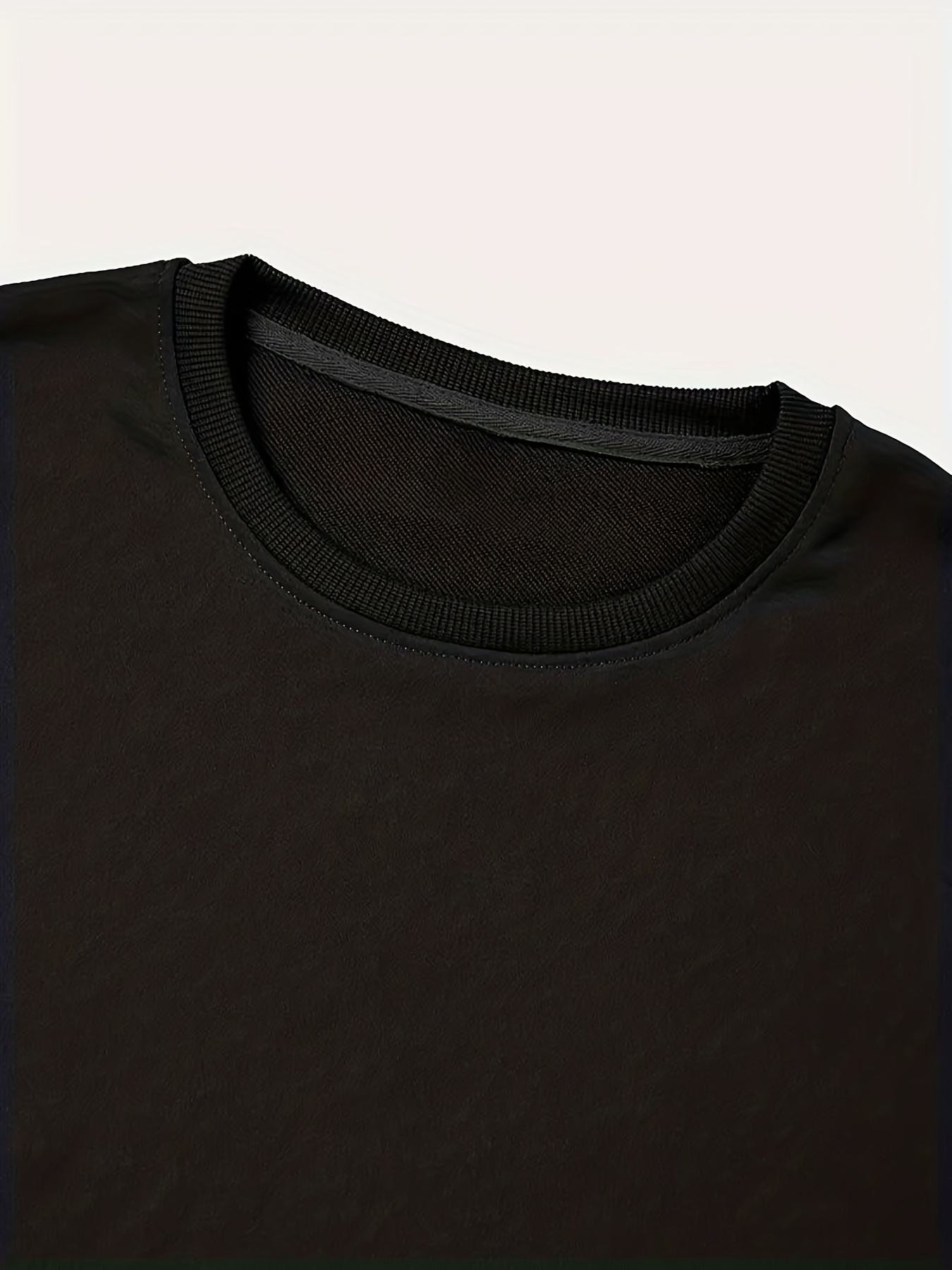 letter print sweatshirt casual long sleeve crew neck sweatshirt womens clothing details 2
