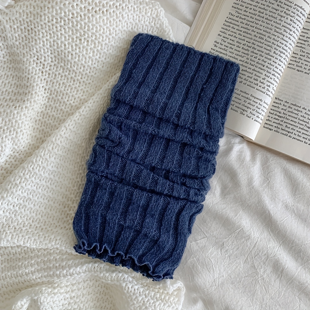 How to knit leg warmers - Gathered