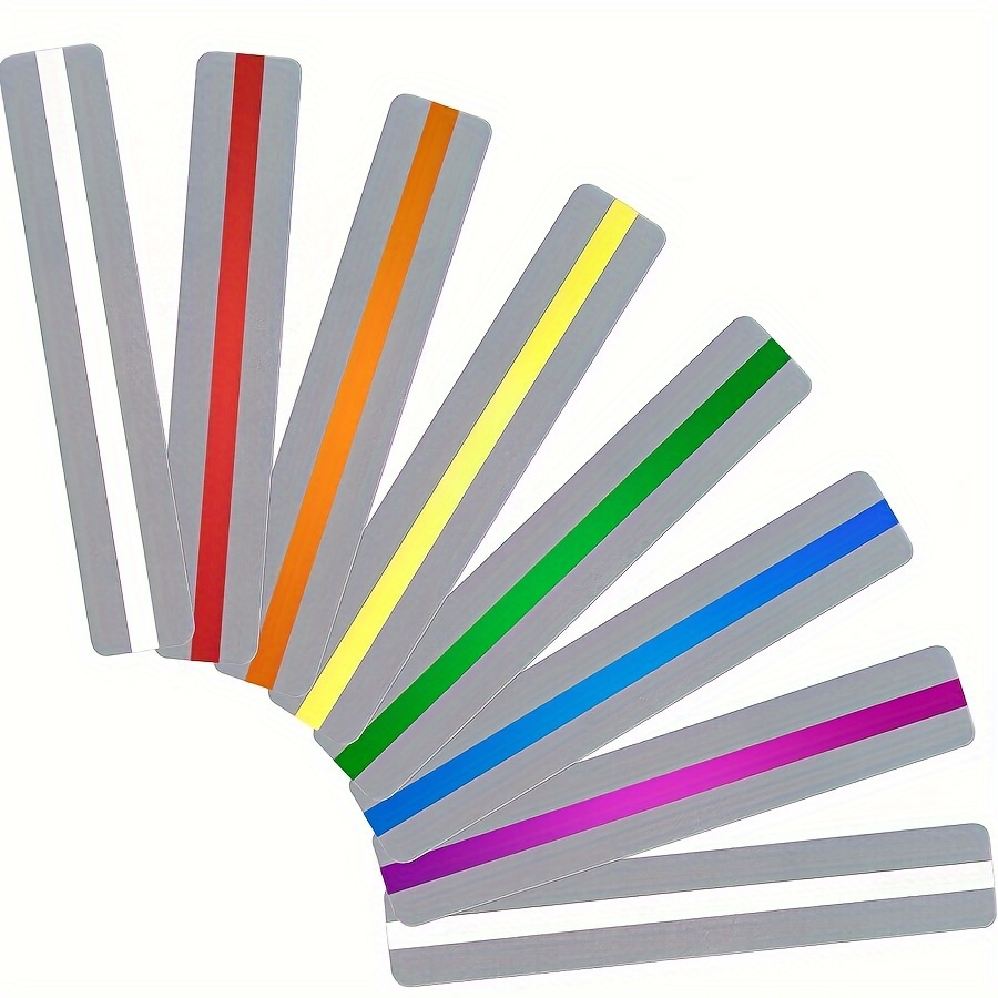 

32pcs Guided Reading Strips Strips Colored Colorful Bookmark - Helps With Dyslexia For Students And Teacher Teaching