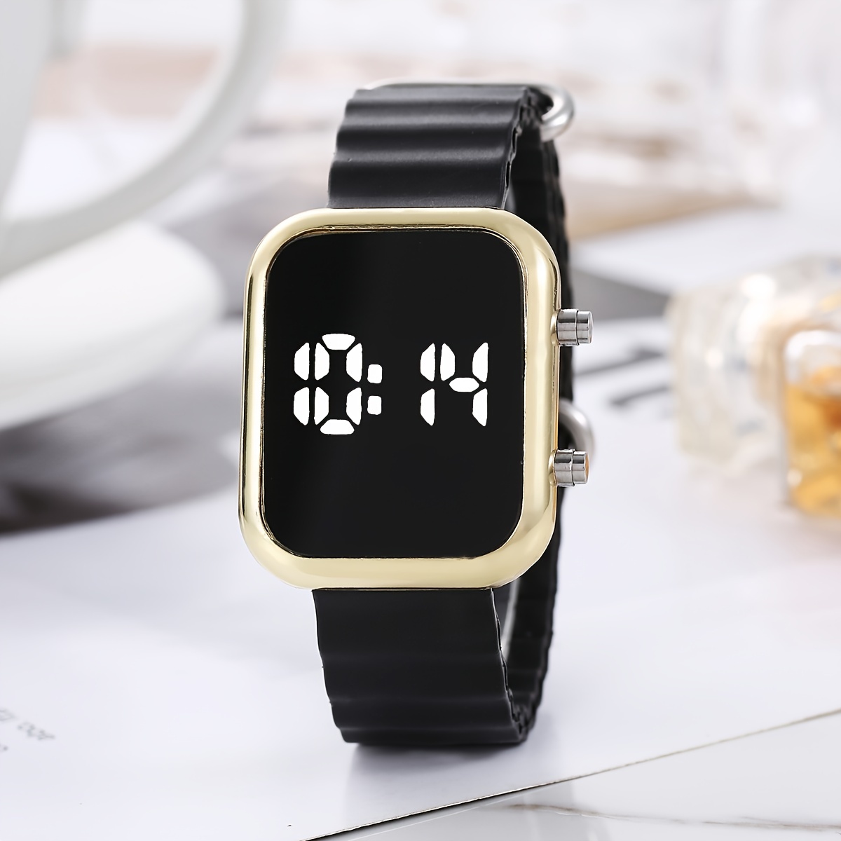 Montre Porte-clés Électronique Étudiante - Affichage Numérique Silencieux Pour Examens | Noir Portable Haute Lisibilité