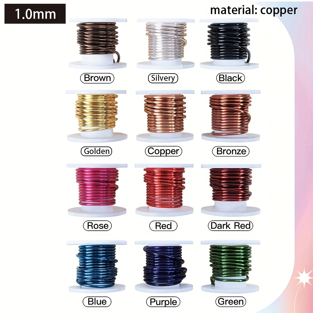 Artistic Wire Buy the Dozen Variety Pack of 12 Colored Copper