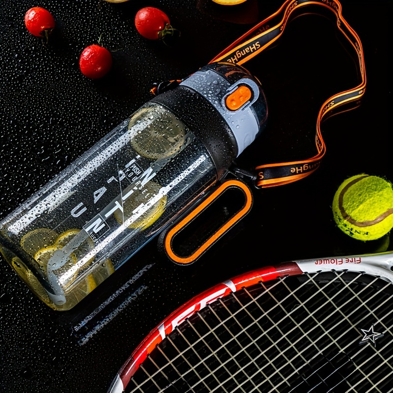 Sports Water Bottle: Leak-proof, Portable, Detachable Strap & Straw Lid -  Perfect For Fitness, Gym & Training! - Temu