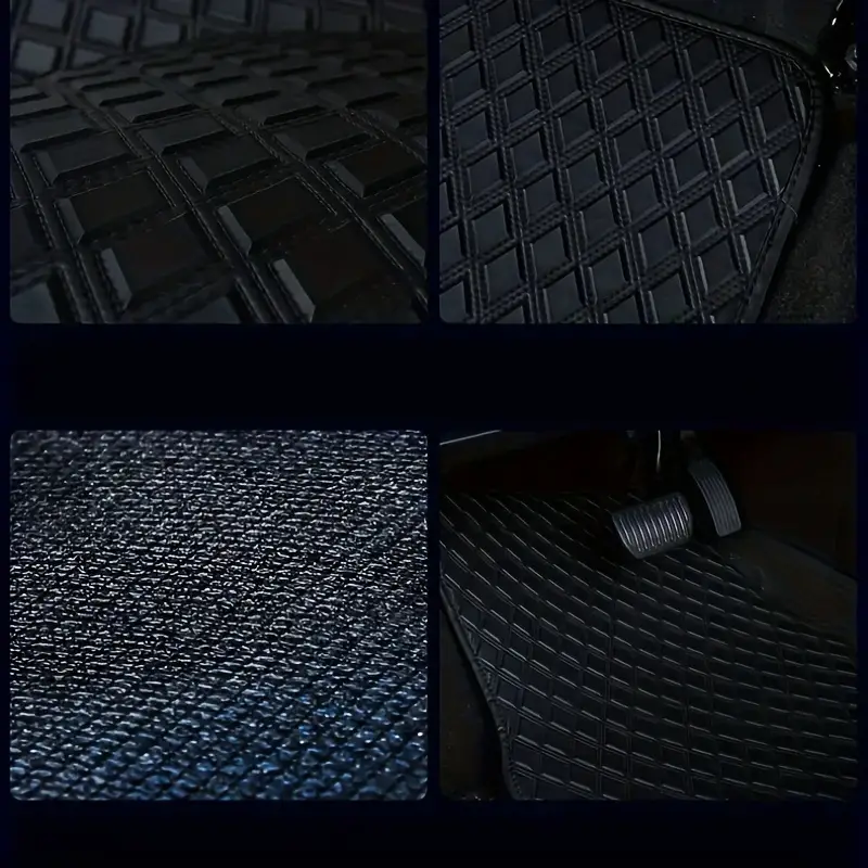 4 Stück Universelle Kunstleder-Auto-Fußmatten Vorne Und Hinten