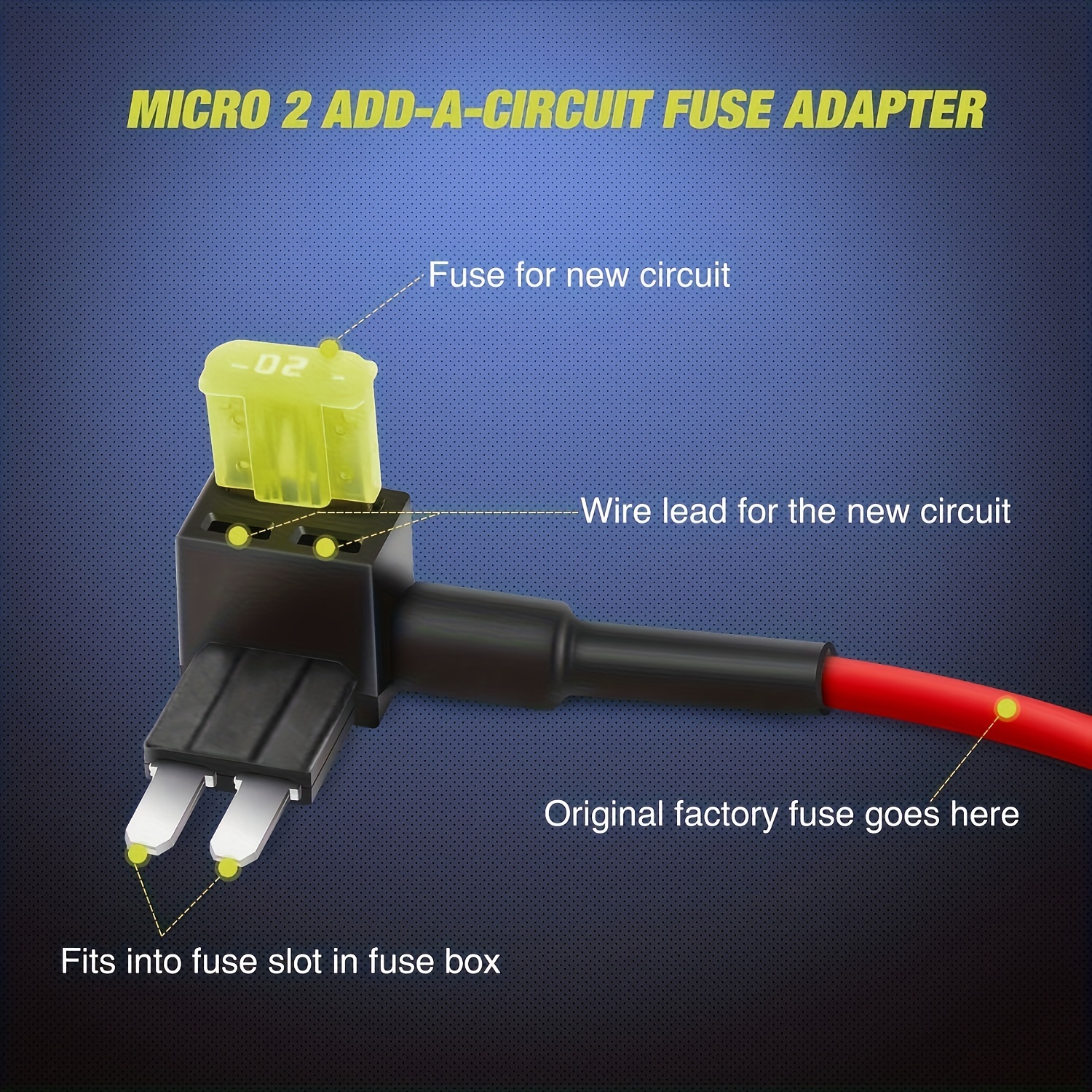 10pcs Micro 2 Fusible TAP Voiture Ajouter Un Circuit ATR - Temu Belgium