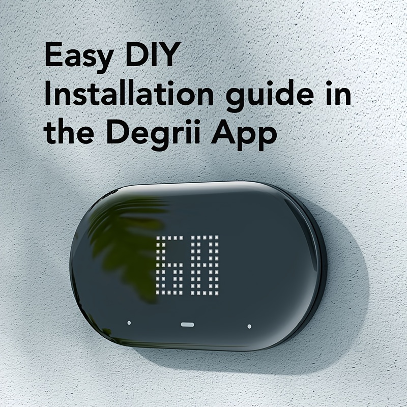 Degrii Programmable Smart WiFi Thermostat For Home With App Control & Energy Saving