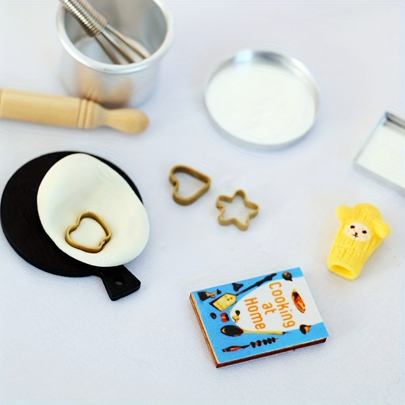 Mini Baking Tool Set - Perfect For 1:6 Dollhouse Pretend Play And Photo  Props! - Temu