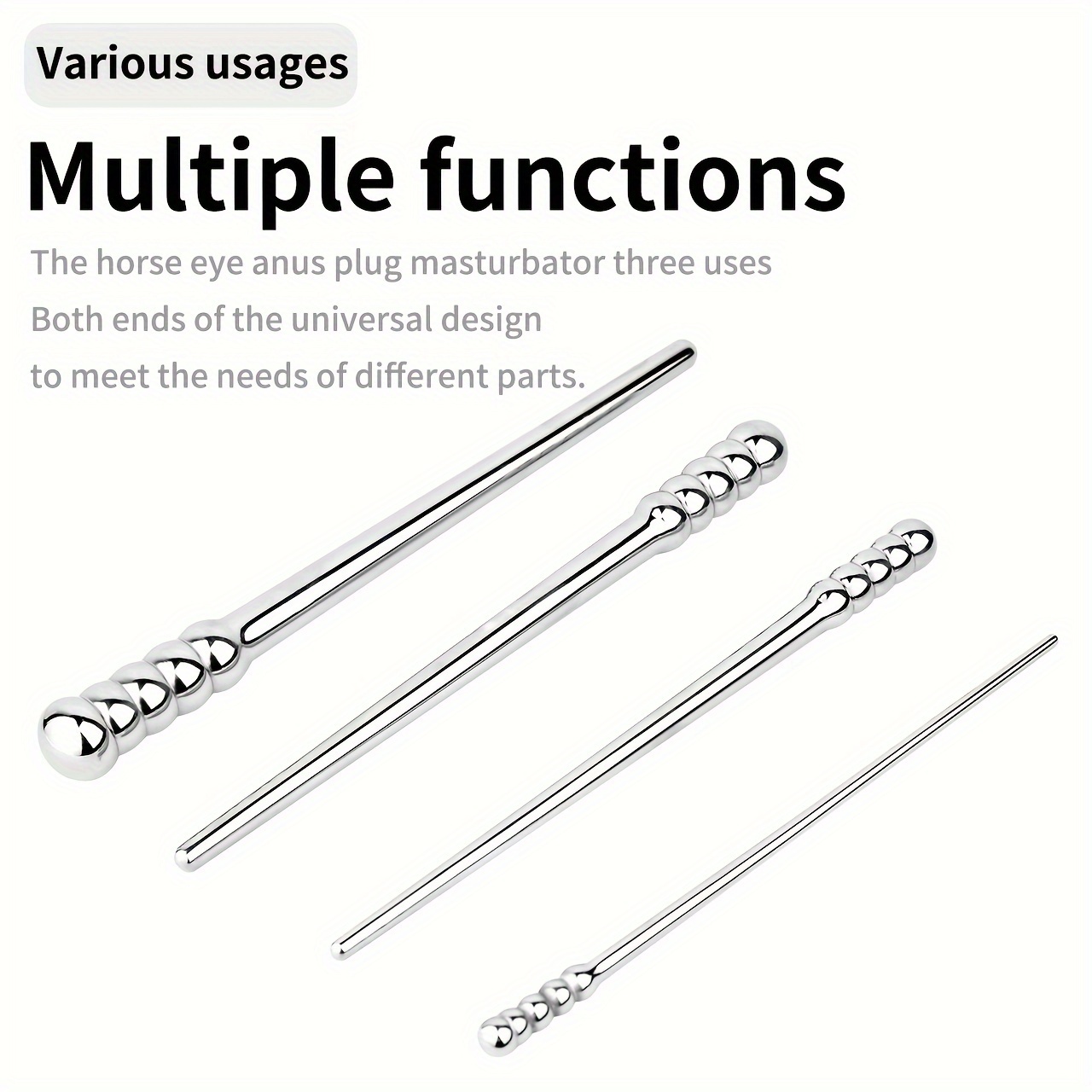 Stainless Urethral Stick Size S M L Xl Urethral Dilator Rod Temu