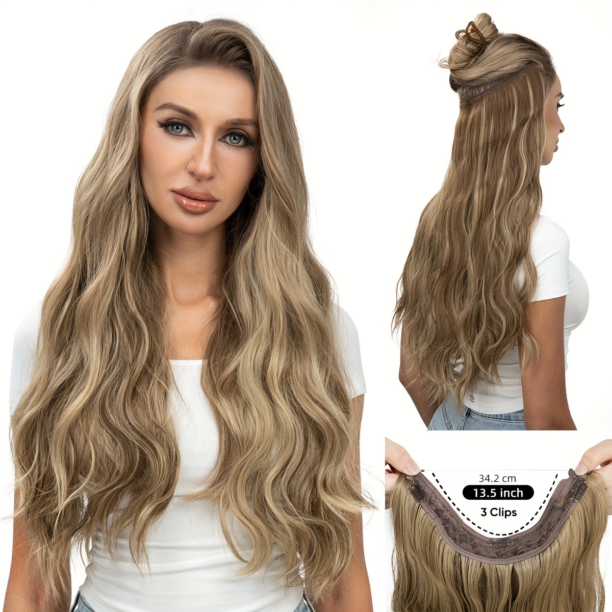 Halo Hair Extensions hair wigs for women Invisible Wire Hair