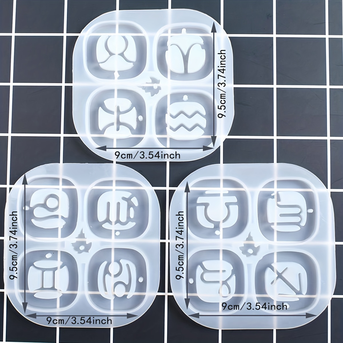 Zodiac Resin Molds, 12 Constellation Animals Keychain Silicone Mold, Unique  Epoxy Resin Casting Molds, Pendant Mold for DIY Jewelry Pendant Earrings