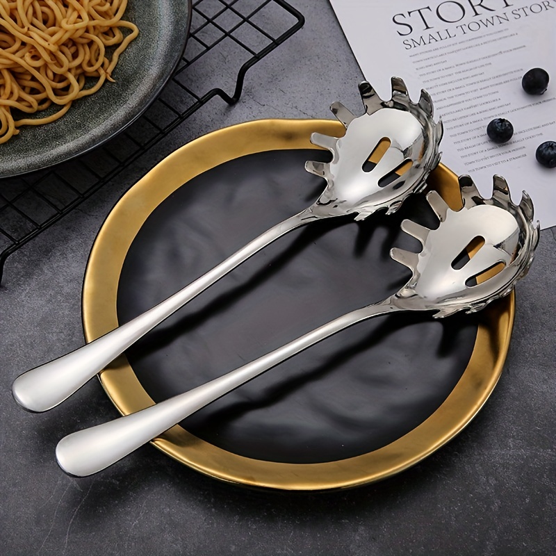 3Pcs Spaghetti Spoon, Silicone Noodle Spoon Pasta Scoop All in 1